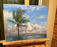 Original art for sale at UGallery.com | Caribbean Sky by Jay Jensen | $1,150 | oil painting | 16' h x 20' w | thumbnail 3