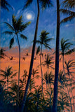 Original art for sale at UGallery.com | Flamingo Dusk by Jay Jensen | $2,250 | oil painting | 36' h x 24' w | thumbnail 1
