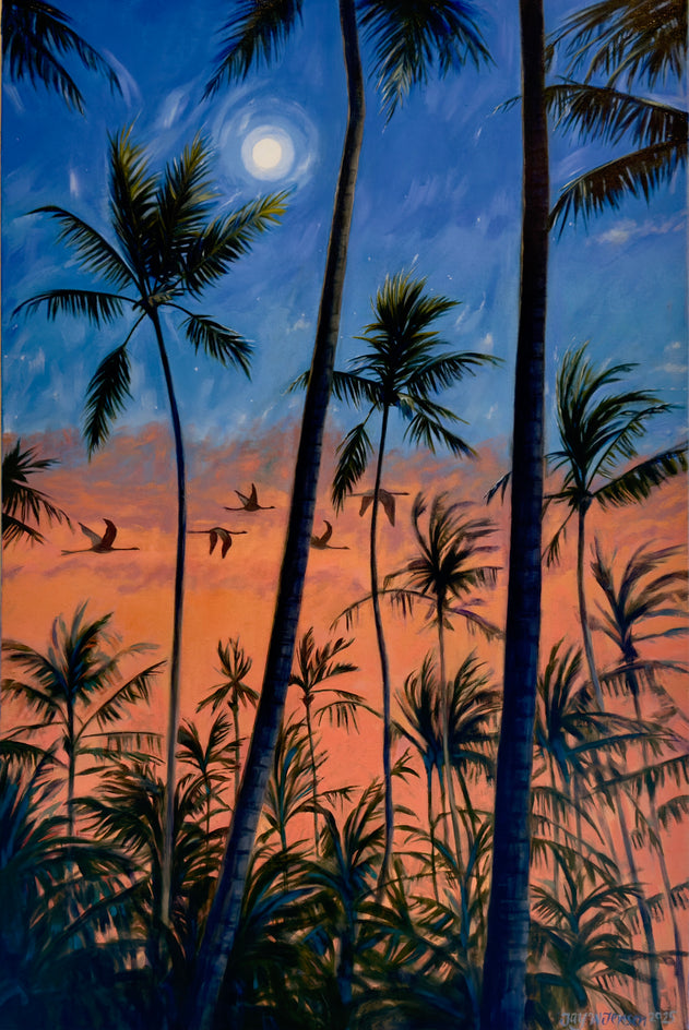 Flamingo Dusk by Jay Jensen |  Artwork Main Image 