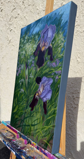 Iris Spring by Jay Jensen |  Side View of Artwork 