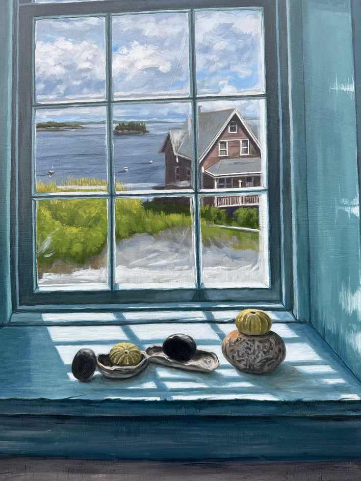 Lubec Window by Jay Jensen |  Closeup View of Artwork 