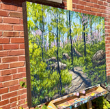 Original art for sale at UGallery.com | Pennsylvania Redbud by Jay Jensen | $2,500 | oil painting | 24' h x 36' w | thumbnail 2