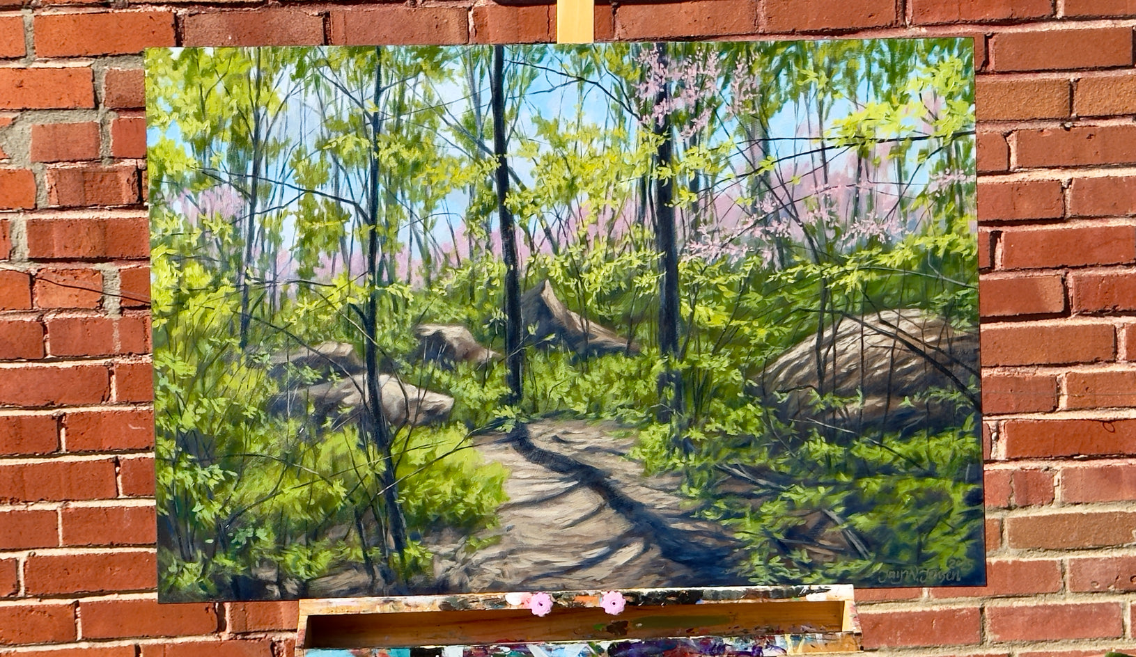 Pennsylvania Redbud by Jay Jensen |  Context View of Artwork 