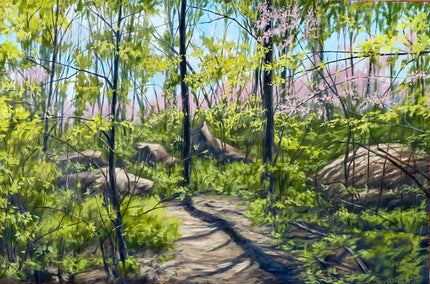 oil painting by Jay Jensen titled Pennsylvania Redbud