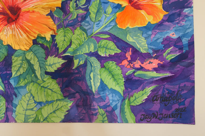 Flower Power Revisited by Jay Jensen |  Side View of Artwork 