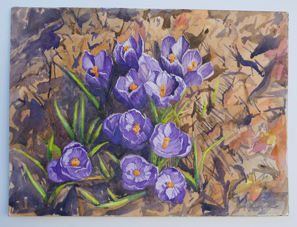 With the Crocus Comes the Spring by Jay Jensen |  Context View of Artwork 