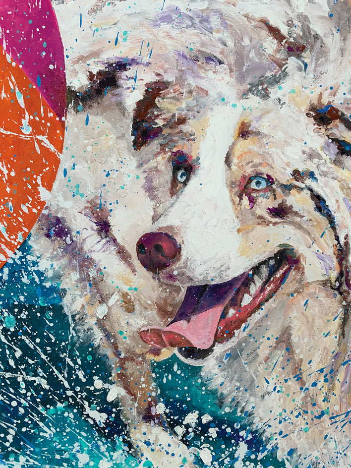 Splishin and a Splashin by Jeff Fleming |  Closeup View of Artwork 