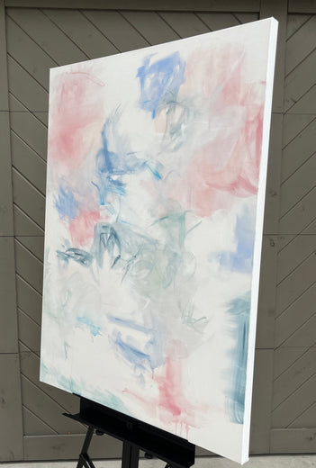 Started with a Whisper by Jennifer Hanson |  Side View of Artwork 