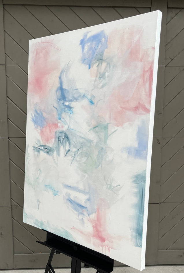 Started with a Whisper by Jennifer Hanson |  Side View of Artwork 