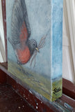 Original art for sale at UGallery.com | Off To Build My Nest by Jennifer Ross | $525 | acrylic painting | 14' h x 11' w | thumbnail 2