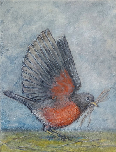 Off To Build My Nest by Jennifer Ross |  Artwork Main Image 