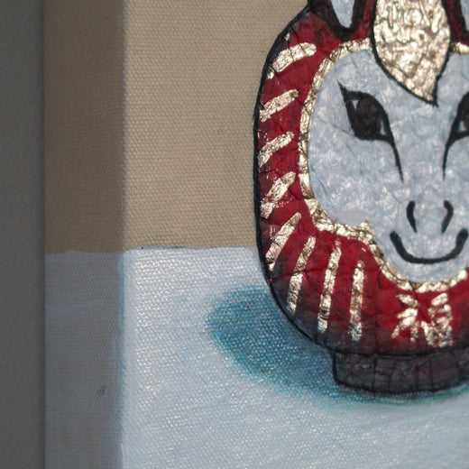 Daruma Doll - Year of the Fire Horse by Jennifer Ross |  Side View of Artwork 