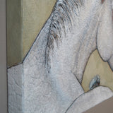 Original art for sale at UGallery.com | Horse Wisdom by Jennifer Ross | $1,150 | mixed media artwork | 20' h x 20' w | thumbnail 2