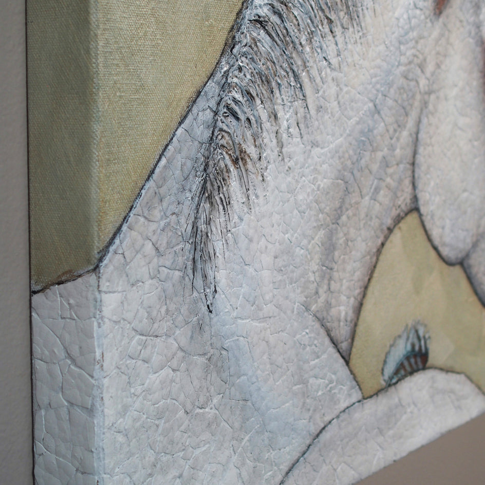Horse Wisdom by Jennifer Ross |  Side View of Artwork 