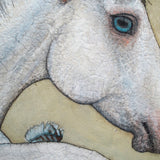 Original art for sale at UGallery.com | Horse Wisdom by Jennifer Ross | $1,150 | mixed media artwork | 20' h x 20' w | thumbnail 4