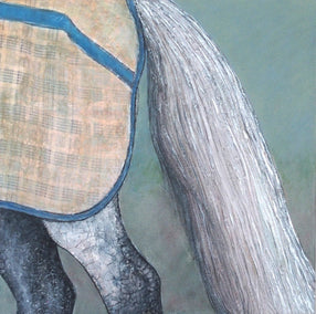 mixed media artwork by Jennifer Ross titled Nicely Turned Out
