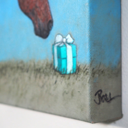 The Horse Gift #3 by Jennifer Ross |  Side View of Artwork 