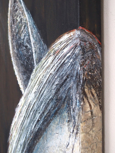 The Horse Whisperer by Jennifer Ross |  Side View of Artwork 