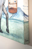 Original art for sale at UGallery.com | The Horse's Way by Jennifer Ross | $1,100 | mixed media artwork | 20' h x 24' w | thumbnail 2