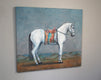 Original art for sale at UGallery.com | When a White Horse Is Not a Horse by Jennifer Ross | $2,575 | mixed media artwork | 36' h x 40' w | thumbnail 3