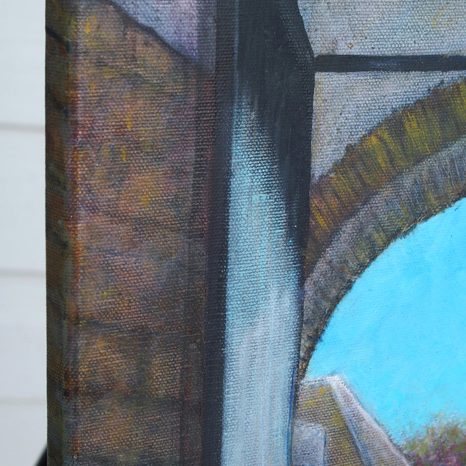 Patiently Waiting - Royal Stables, Córdoba by Jennifer Ross |  Side View of Artwork 