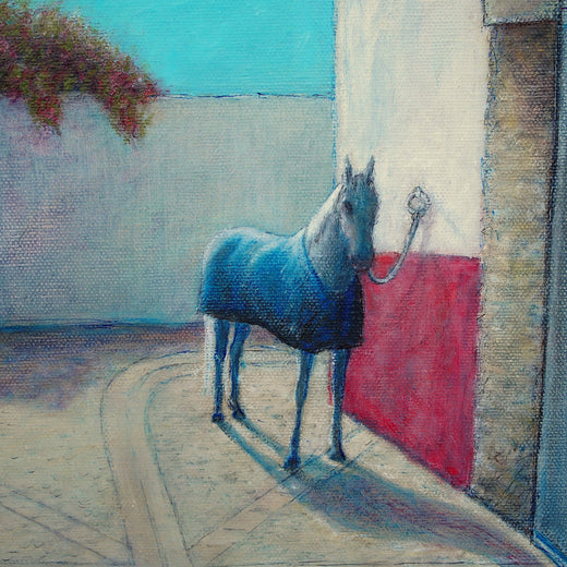 Patiently Waiting - Royal Stables, Córdoba by Jennifer Ross |   Closeup View of Artwork 