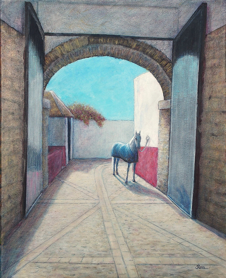 Patiently Waiting - Royal Stables, Córdoba by Jennifer Ross |  Artwork Main Image 