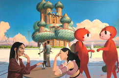 Original art for sale at UGallery.com | Alchemic Kingdom by Jesse Aldana | $1,600 | oil painting | 24' h x 36' w | thumbnail 1