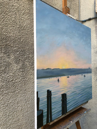 Avila by Jesse Aldana |  Side View of Artwork 