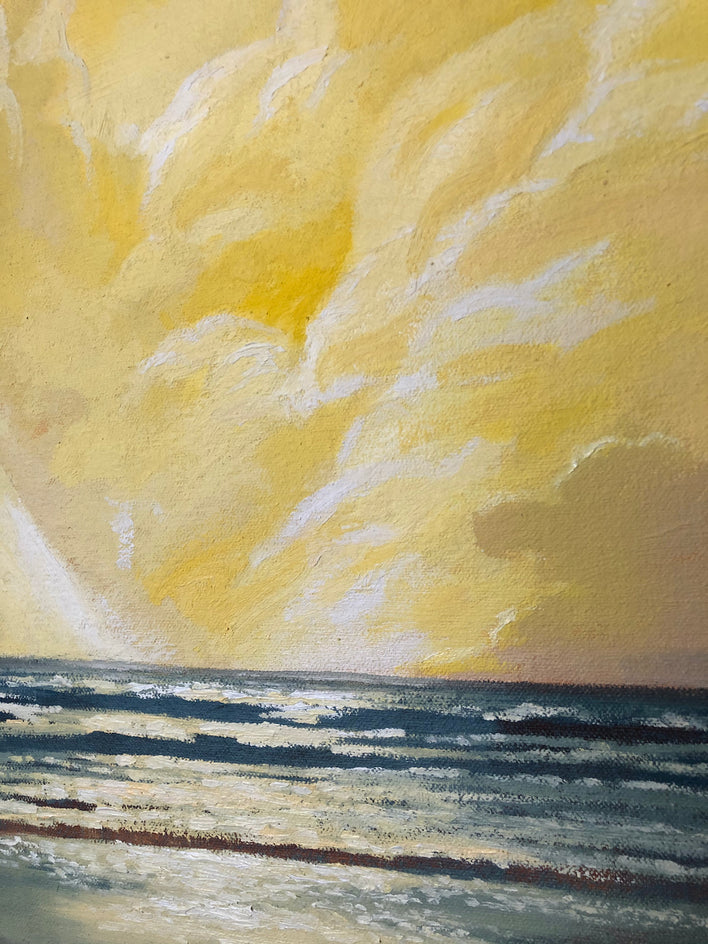 Cloudy Afternoon by Jesse Aldana |  Closeup View of Artwork 