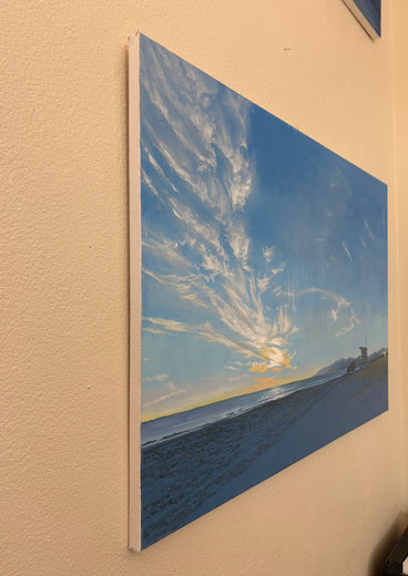 Dusk at Tower 26 by Jesse Aldana |  Side View of Artwork 
