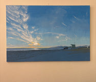 Original art for sale at UGallery.com | Dusk at Tower 26 by Jesse Aldana | $2,000 | oil painting | 24' h x 36' w | thumbnail 3