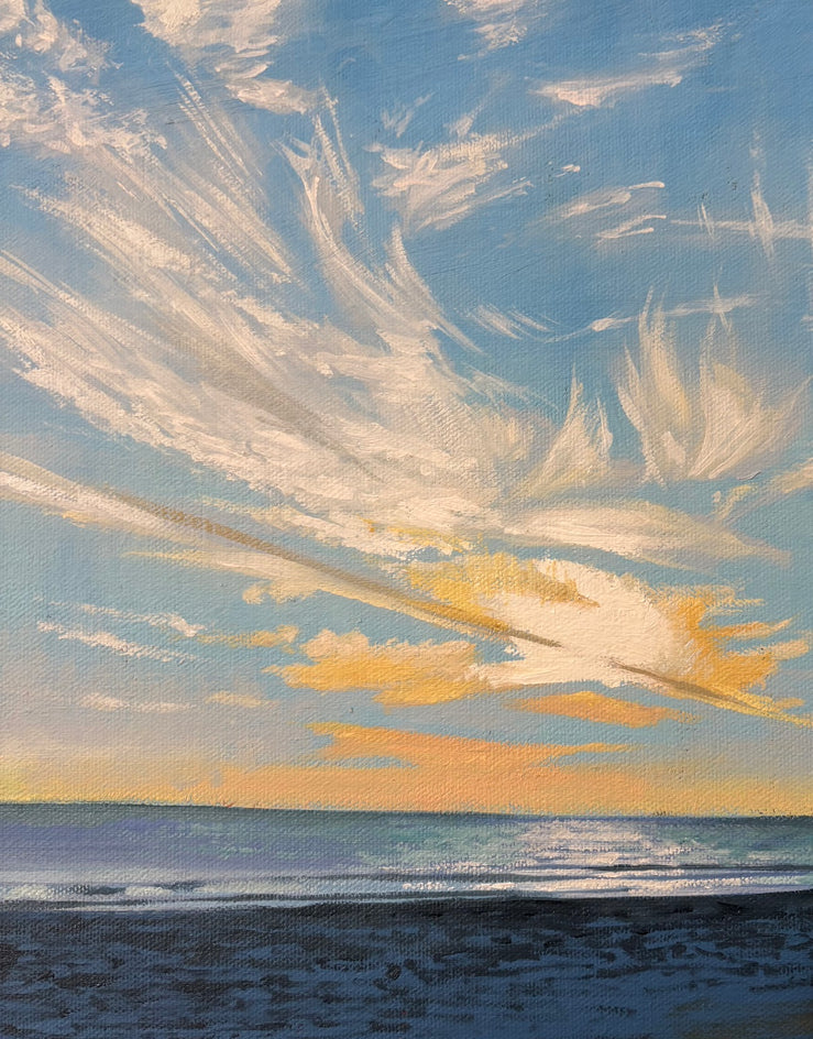 Dusk at Tower 26 by Jesse Aldana |  Closeup View of Artwork 