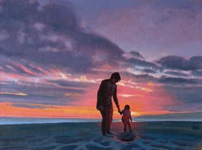 Original art for sale at UGallery.com | Magic Hour by Jesse Aldana | $1,050 | oil painting | 18' h x 24' w