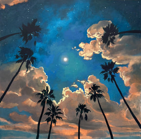 oil painting by Jesse Aldana titled Moonlight