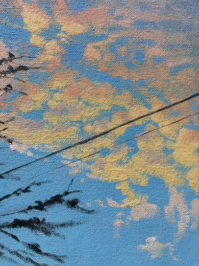 Portrait of a Telephone Pole by Jesse Aldana |   Closeup View of Artwork 