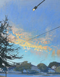 Original art for sale at UGallery.com | Portrait of a Telephone Pole by Jesse Aldana | $1,375 | oil painting | 30' h x 24' w | thumbnail 1