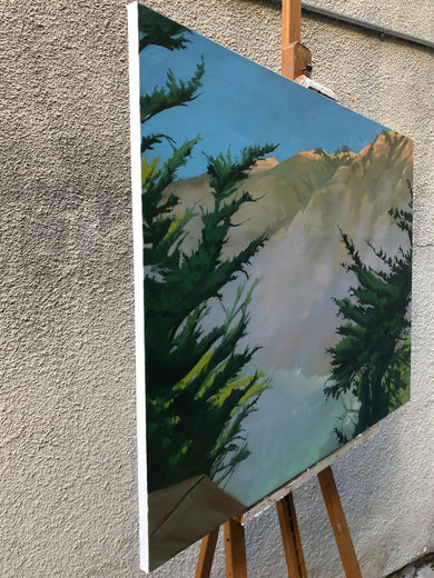 Ragged by Jesse Aldana |  Side View of Artwork 