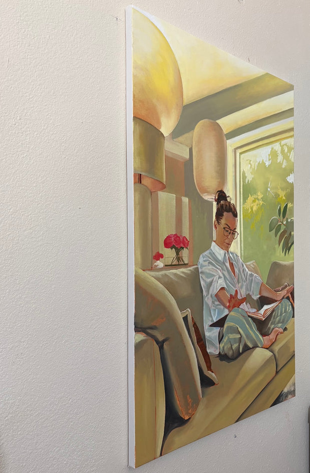 Sunday by Jesse Aldana |  Side View of Artwork 