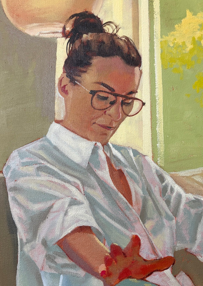 Sunday by Jesse Aldana |  Closeup View of Artwork 