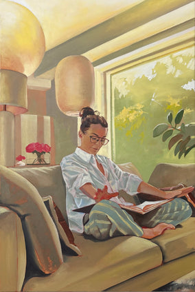 Original art for sale at UGallery.com | Sunday by Jesse Aldana | $3,700 | oil painting | 36' h x 24' w