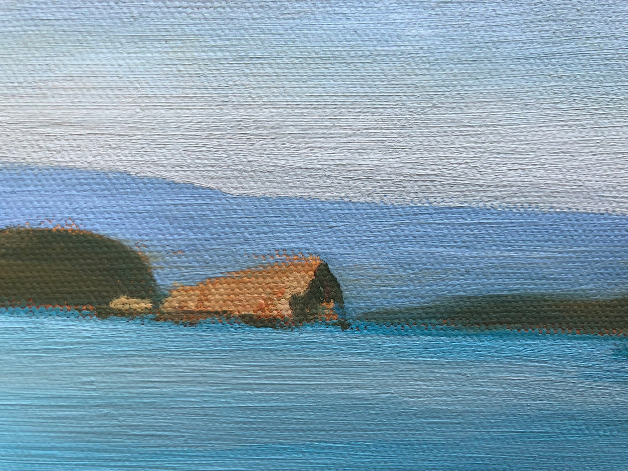 Sunrise, Port San Luis by Jesse Aldana |  Closeup View of Artwork 