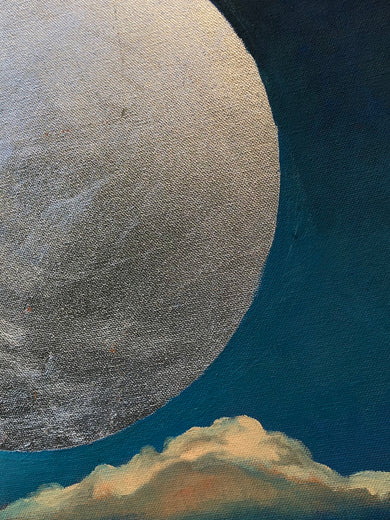 Super Moon by Jesse Aldana |   Closeup View of Artwork 