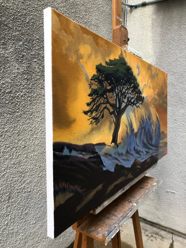 The Furies by Jesse Aldana |  Side View of Artwork 