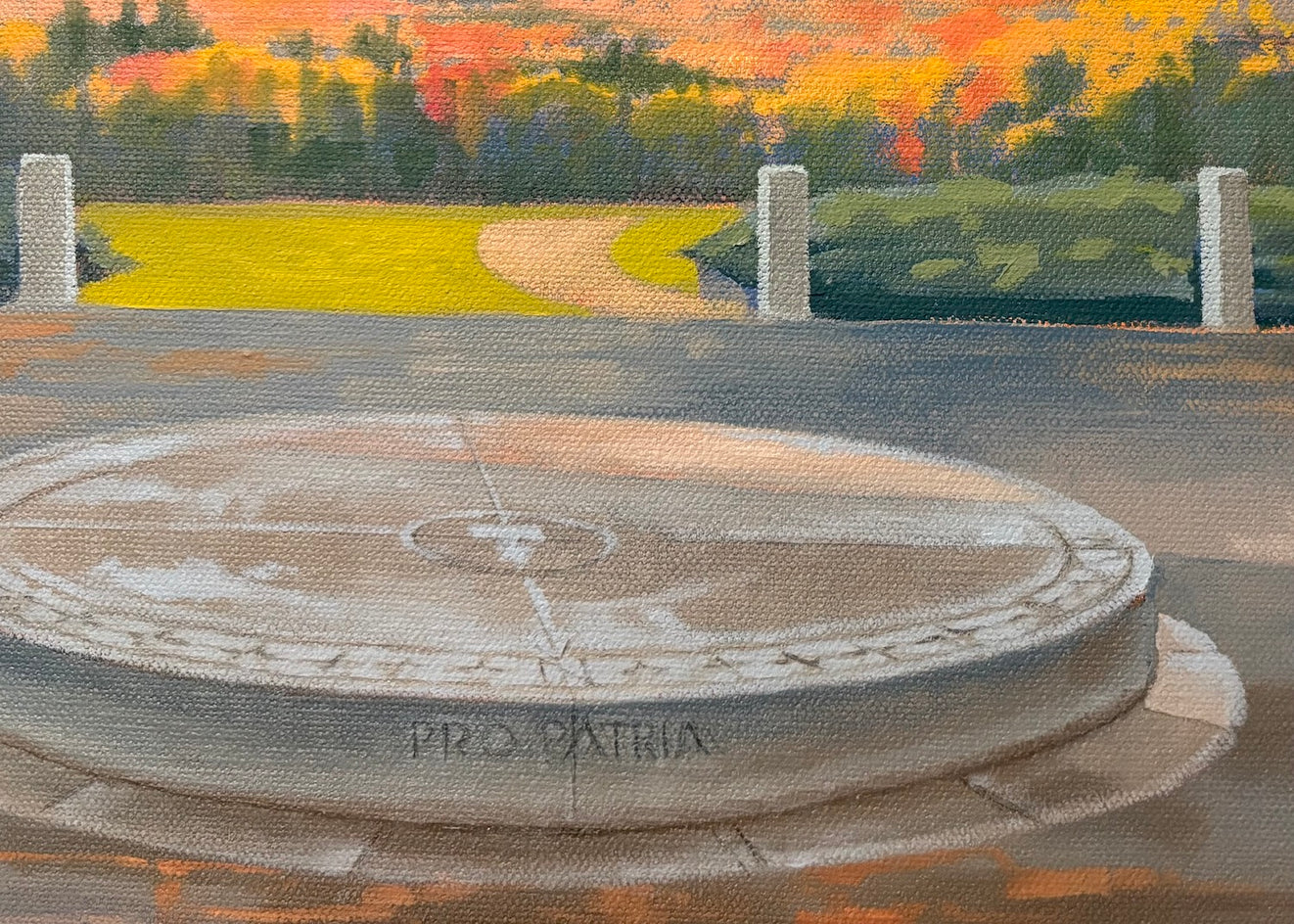 The Stone Compass - Commission by Jesse Aldana |  Closeup View of Artwork 