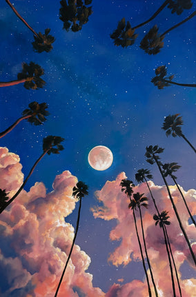 Original art for sale at UGallery.com | Twilight Moon by Jesse Aldana | $1,800 | oil painting | 36' h x 24' w