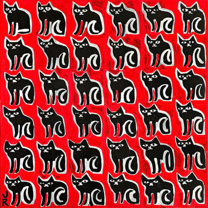 36 Black Cats by Jessica JH Roller | Artwork Main Image