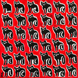 Original art for sale at UGallery.com | 36 Black Cats by Jessica JH Roller | $350 | acrylic painting | 12' h x 12' w | thumbnail 1