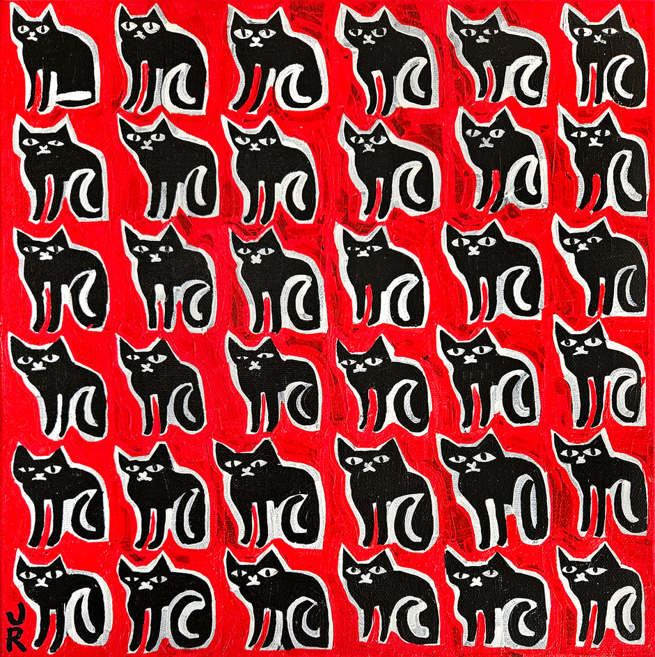 36 Black Cats by Jessica JH Roller |  Artwork Main Image 