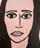 Original art for sale at UGallery.com | Artist Self-Portrait by Jessica JH Roller | $550 | acrylic painting | 24' h x 20' w | thumbnail 4